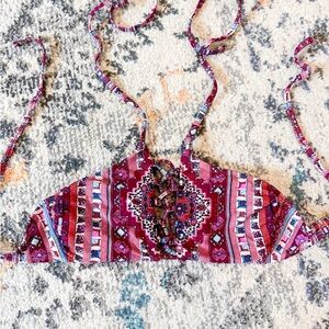 Xhilaration Lace Up Bikini Top